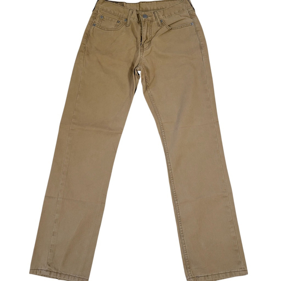 Levi's 514 Slim Straight Jeans Size 29/30 Men's Brown Excellent Condition - Picture 1 of 10